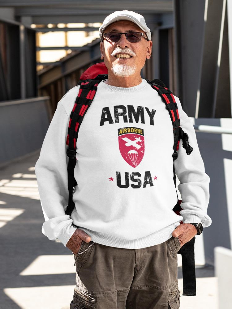 Airborne Usa Army Sweatshirt Men's -Army Designs