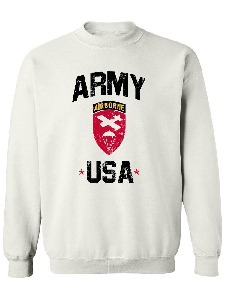 Airborne Usa Army Sweatshirt Men's -Army Designs